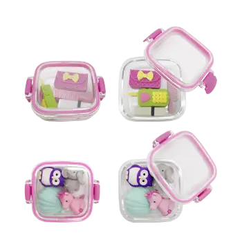 METRON KIDS ΓΟΜΑ ΚΟΥΤΙ ΠΛΑΣΤΙΚΗ 3-4Τ ΡΟΖ ΑΣΣΟΡΤΙ 24 ΤΕΜΑΧΙΑ (Το προιόν πωλείται σε μεμονωμένα τεμάχια του ενός)