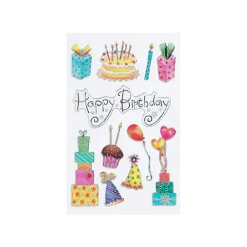 BSB ΑΥΤΟΚΟΛΛΗΤΑ 1 ΦΥΛΛΟ 7.8x12.5cm CREATIVE HAPPY BIRTHDAY