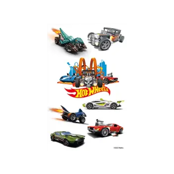 BSB ΑΥΤΟΚΟΛΛΗΤΑ 3 ΦΥΛΛΑ 7.8x12.5 cm HOT WHEELS