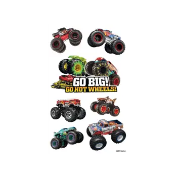 BSB ΑΥΤΟΚΟΛΛΗΤΑ 3 ΦΥΛΛΑ 7.8x12.5 cm HOT WHEELS 3