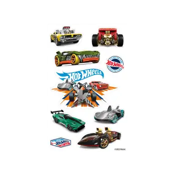 BSB ΑΥΤΟΚΟΛΛΗΤΑ 3 ΦΥΛΛΑ 7.8x12.5 cm HOT WHEELS