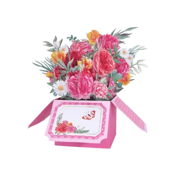 ORIGAMO ΚΑΡΤΑ ΕΥΧΕΤΗΡΙΑ FLOBOX ΛΟΥΛΟΥΔΙΑ ΟΝΕΙΡΟ 22.3x26cm FLOREVER