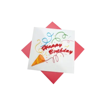 ORIGAMO ΚΑΡΤΑ ΕΥΧΕΤΗΡΙΑ QUILLING LET'S PARTY 16.2x16.5cm FILIGRANA