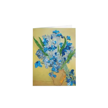 ORIGAMO ΚΑΡΤΑ ΕΥΧΕΤΗΡΙΑ QUILLING ΙΡΙΔΕΣ VAN GOGH 18.5x14cm FILIGRANA