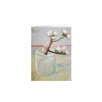 ORIGAMO ΚΑΡΤΑ ΕΥΧΕΤΗΡΙΑ QUILLING ΚΛΑΔΙ ΑΜΥΓΔΑΛΙΑΣ VAN GOGH 18.5x14cm FILIGRANA