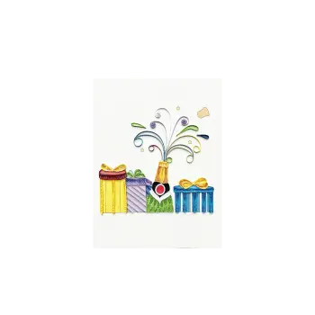 ORIGAMO ΚΑΡΤΑ ΕΥΧΕΤΗΡΙΑ QUILLING ΣΑΜΠΑΝΙΑ 18.5x14cm FILIGRANA