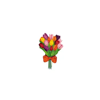 ORIGAMO ΚΑΡΤΑ ΕΥΧΕΤΗΡΙΑ QUILLING ΤΟΥΛΙΠΕΣ 18.5x14cm FILIGRANA