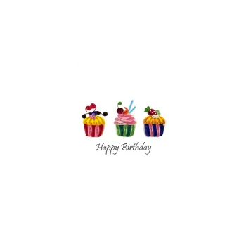 ORIGAMO ΚΑΡΤΑ ΕΥΧΕΤΗΡΙΑ QUILLING CUPCAKES 18.5x14cm FILIGRANA