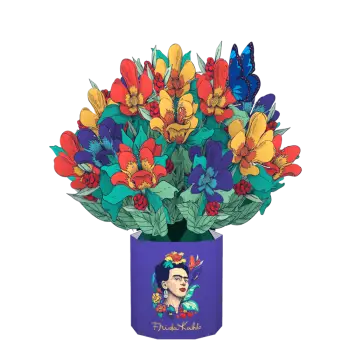 ORIGAMO ΚΑΡΤΑ ΕΥΧΕΤΗΡΙΑ ΑΝΑΔΥΟΜΕΝΗ FESTIVALE FRIDA KAHLO 35x29.1cm LARGE FLORA
