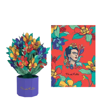 ORIGAMO ΚΑΡΤΑ ΕΥΧΕΤΗΡΙΑ ΑΝΑΔΥΟΜΕΝΗ FESTIVALE FRIDA KAHLO 19.5x14.2cm MINI FLORA