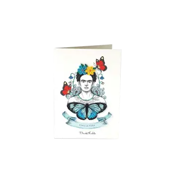 ORIGAMO ΚΑΡΤΑ ΕΥΧΕΤΗΡΙΑ QUILLING ΠΕΤΑΛΟΥΔΕΣ FRIDA KAHLO 18.5x14cm FILIGRANA