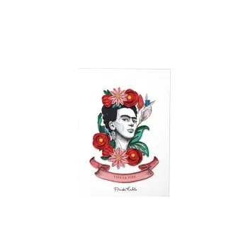 ORIGAMO ΚΑΡΤΑ ΕΥΧΕΤΗΡΙΑ QUILLING ΛΟΥΛΟΥΔΙΑ FRIDA KAHLO 18.5x14cm FILIGRANA