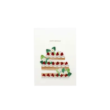 ORIGAMO ΚΑΡΤΑ ΕΥΧΕΤΗΡΙΑ QUILLING ΤΟΥΡΤΑ ΓΕΝΕΘΛΙΩΝ 18.5x14cm FILIGRANA
