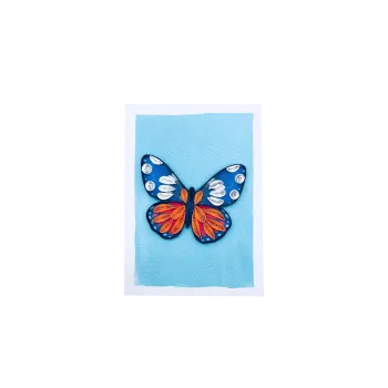 ORIGAMO ΚΑΡΤΑ ΕΥΧΕΤΗΡΙΑ MINI QUILLING ΠΕΤΑΛΟΥΔΕΣ 10x7.8cm FILIGRANA