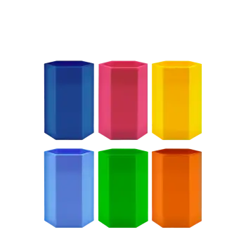 METRON ΜΟΛΥΒΟΘΗΚΗ ΠΟΛΥΓΩΝΗ FUN ΧΡΩΜΑΤΑ ΑΣΣΟΡΤΙ