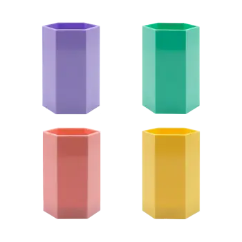 METRON ΜΟΛΥΒΟΘΗΚΗ ΠΛΑΣΤΙΚΗ ΠΟΛΥΓΩΝΗ ΠΑΣΤΕΛ ΑΣΣΟΡΤΙ