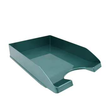 METRON ΔΙΣΚΟΣ ΓΡΑΦΕΙΟΥ ΠΛΑΣΤΙΚΟΣ 26x35x6.5cm ΜΕΤΑΛΛΙΚΟ ΠΡΑΣΙΝΟ