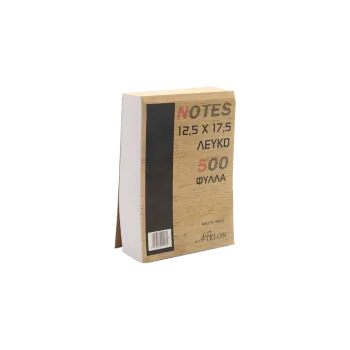 NTELON ΜΠΛΟΚ 500 ΦΥΛΛΑ 12.5x17.5cm ΛΕΥΚΟ
