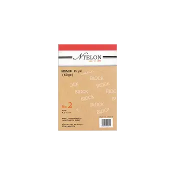 NTELON ΜΠΛΟΚ ΚΟΛΛΗΤΑ ΡΙΓΕ 50 ΦΥΛΛΑ No2 9.5x14cm 30 ΤΕΜΑΧΙΑ (Το προιόν πωλείται σε μεμονωμένα τεμάχια του ενός)