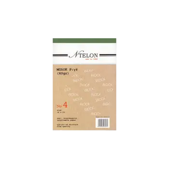 NTELON ΜΠΛΟΚ ΚΟΛΛΗΤΑ ΡΙΓΕ 50 ΦΥΛΛΑ No4 14x20cm 15 ΤΕΜΑΧΙΑ (Το προιόν πωλείται σε μεμονωμένα τεμάχια του ενός)
