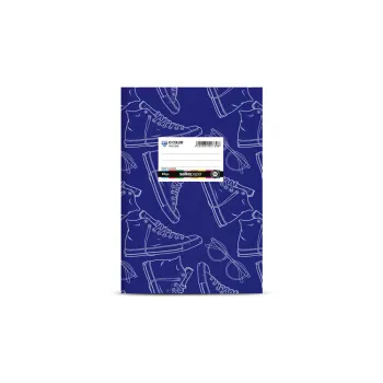 SALKO ΤΕΤΡΑΔΙΟ ΠΛΑΣΤΙΚΟ 17x25  50Φ. ΡΙΓΕ 15T. D-ΜΠΛΕ ΣΚΟΥΡΟ ΣΧΕΔΙΟ (Το προιόν πωλείται σε μεμονωμένα τεμάχια του ενός)