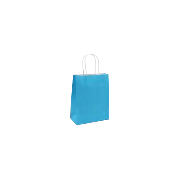 METRON ΤΣΑΝΤΑ ΣΥΣΚΕΥΑΣΙΑΣ ΣΤΡΙΦΤΗ ΛΑΒΗ ΧΑΡΤΙΝΗ ΚΡΑΦΤ 16x21x8cm 110gsm ΓΑΛΑΖ (Το προιόν πωλείται σε μεμονωμένα τεμάχια του ενός)