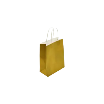 METRON ΤΣΑΝΤΑ ΣΥΣΚΕΥΑΣΙΑΣ ΣΤΡΙΦΤΗ ΛΑΒΗ ΧΑΡΤΙΝΗ ΚΡΑΦΤ 16x21x8cm 120gsm ΧΡΥΣΟ (Το προιόν πωλείται σε μεμονωμένα τεμάχια του ενός)