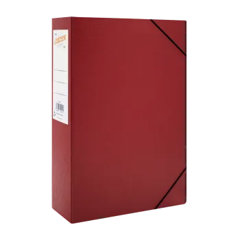 LEIZER ΚΟΥΤΙ ΜΕ ΛΑΣΤΙΧΟ FIBER 25x35x8cm ΜΠΟΡΝΤΩ