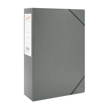 LEIZER ΚΟΥΤΙ ΜΕ ΛΑΣΤΙΧΟ FIBER 25x35x8cm ΓΚΡΙ
