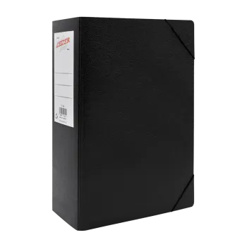LEIZER ΚΟΥΤΙ ΜΕ ΛΑΣΤΙΧΟ FIBER 25x35x11cm ΜΑΥΡΟ