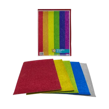 ΦΥΛΛΑ GLITTER 25x35cm 280gsm 5 ΧΡΩΜΑΤΑ ΑΣΣΟΡΤΙ 10 ΦΥΛΛΑ (Το προιόν πωλείται σε μεμονωμένα τεμάχια του ενός)