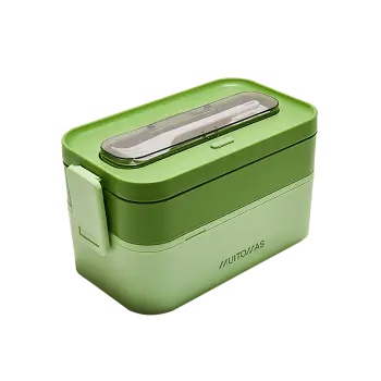 MUITOMAS ΦΑΓΗΤΟΔΟΧΕΙΟ 2 ΕΠΙΠΕΔΩΝ ΜΕ ΜΑΧΑΙΡΟΠΙΡΟΥΝΑ ΠΛΑΣΤΙΚΟ 1700ml 22.5x12.5