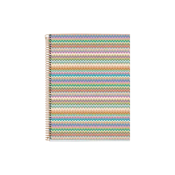 MIQUELRIUS ΤΕΤΡΑΔΙΟ ΡΙΓΕ ΣΠΙΡΑΛ 120 ΦΥΛΛΑ 21x29.7cm 70gr FLOWER MALLORCA ZIGZAG