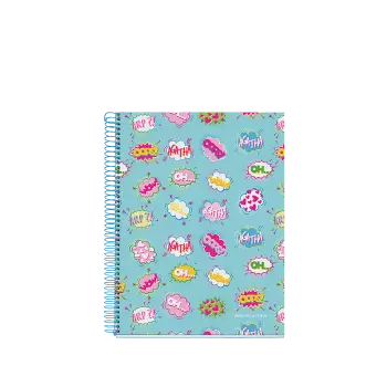 MIQUELRIUS ΤΕΤΡΑΔΙΟ ΡΙΓΕ ΣΠΙΡΑΛ 120 ΦΥΛΛΑ 21x29.7cm 70gr AGATHA RUIZ DE LA PRADA WOW