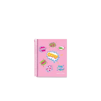 MIQUELRIUS ΤΕΤΡΑΔΙΟ ΡΙΓΕ ΣΠΙΡΑΛ 120 ΦΥΛΛΑ 14.8x21cm 70gr AGATHA RUIZ DE LA PRADA WOW