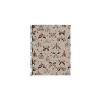 MIQUELRIUS ΤΕΤΡΑΔΙΟ ΡΙΓΕ ΣΠΙΡΑΛ 80 ΦΥΛΛΑ 1 ΘΕΜΑ 14.8x21cm 80gsm RECYCLED ECOBUTTERFLY