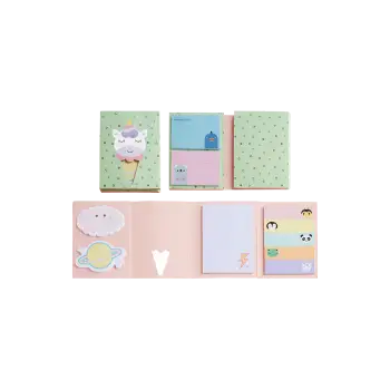 BACK2FUN ΧΑΡΤΙ ΣΗΜΕΙΩΣΕΩΝ ΑΥΤΟΚΟΛΛΗΤΟ ΑΛΜΠΟΥΜ ΣΕΤ 10 ΤΕΜΑΧΙΑ 250 ΦΥΛΛΑ 8