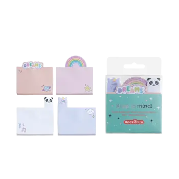 BACK2FUN ΧΑΡΤΙ ΣΗΜΕΙΩΣΕΩΝ ΑΥΤΟΚΟΛΛΗΤΟ BLISTER 4T 120 ΦΥΛΛΑ 80gsm DREAMS