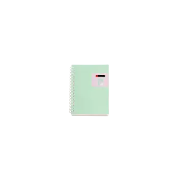 MIQUELRIUS ΣΗΜΕΙΩΜΑΤΑΡΙΟ ΡΙΓΕ ΣΠΙΡΑΛ PP 80 ΦΥΛΛΑ 10.6x14.5cm 80gsm BRIGHT ΤΥΡΚΟΥΑΖ