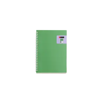 MIQUELRIUS ΤΕΤΡΑΔΙΟ ΡΙΓΕ ΣΠΙΡΑΛ PP 80 ΦΥΛΛΑ 14.6x21cm 80gsm BRIGHT ΠΡΑΣΙΝΟ