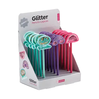 MIQUELRIUS ΒΙΤΡΙΝΑ ΓΕΜΑΤΗ ΜΟΛΥΒΙ ΓΟΜΑ GLITTER BACK2FUN 18 ΤΕΜΑΧΙΑ (Το προιόν πωλείται σε μεμονωμένα τεμάχια του ενός)