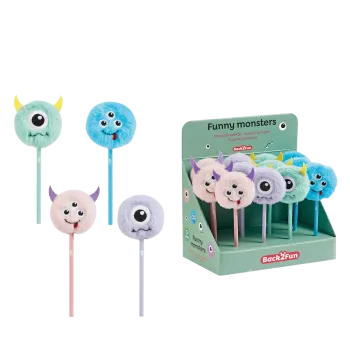 MIQUELRIUS ΒΙΤΡΙΝΑ ΓΕΜΑΤΗ ΜΟΛΥΒΙ POMPOM B2FUN MONSTER ΔΙΑΦΟΡΑ ΧΡΩΜΑΤΑ 12 ΤΕΜΑΧΙΑ (Το προιόν πωλείται σε μεμονωμένα τεμάχια του ε