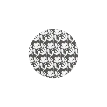 MIQUELRIUS MOUSE PAD ΣΤΡΟΓΓΥΛΟ 200mm WHITE FLOWERS
