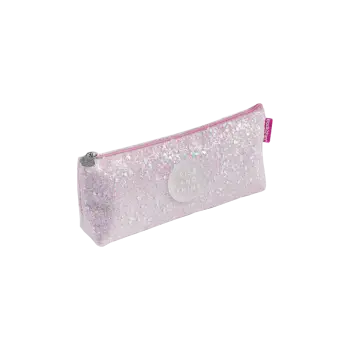 MIQUELRIUS ΚΑΣΕΤΙΝΑ ΘΗΚΗ 20x8x3.5cm BACK2FUN GLITTER ΡΟΖ
