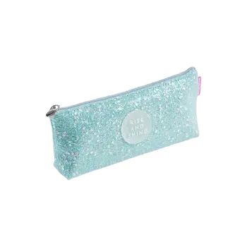 MIQUELRIUS ΚΑΣΕΤΙΝΑ ΘΗΚΗ 20x8x3.5cm BACK2FUN GLITTER ΜΠΛΕ