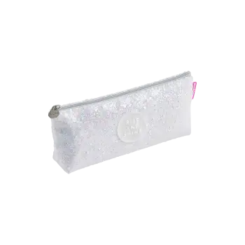 MIQUELRIUS ΚΑΣΕΤΙΝΑ ΘΗΚΗ 20x8x3.5cm BACK2FUN GLITTER ΛΕΥΚΗ