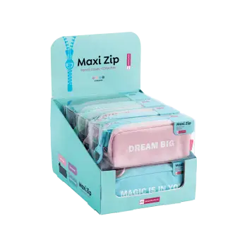 MIQUELRIUS ΚΑΣΕΤΙΝΑ MAXI ZIPPER BACK2FUN ΒΙΤΡΙΝΑ 8Τ. (Το προιόν πωλείται σε μεμονωμένα τεμάχια του ενός)