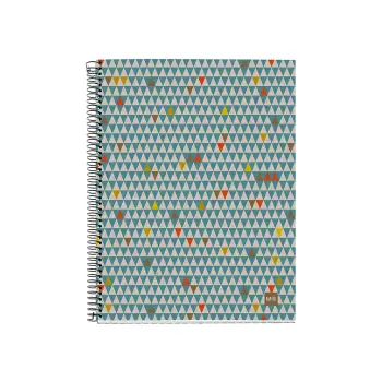 MIQUELRIUS ΤΕΤΡΑΔΙΟ ΡΙΓΕ ΣΠΙΡΑΛ 120 ΦΥΛΛΑ 14.8x21cm 80gsm MR RECYCLED ECOTRIANGLES