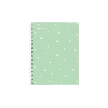 MIQUELRIUS ΤΕΤΡΑΔΙΟ ΡΙΓΕ ΣΠΙΡΑΛ 80 ΦΥΛΛΑ 21x29.7cm 90gsm DAISY MINT