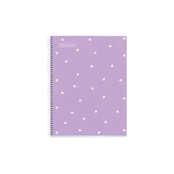 MIQUELRIUS ΤΕΤΡΑΔΙΟ ΡΙΓΕ ΣΠΙΡΑΛ 80 ΦΥΛΛΑ 21x29.7cm 90gsm DAISY LAVENDER